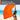 Saunahandtuch extra lang 85x220 cm Orange - Clementinen