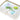 Geschirr Tablett stapelbar, Modernes Grilltablett groß 45x31 cm, Druck: Garten, Melamintablett rechteckig