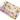 Buntes Teetablett Design: Edelrose, Kuchentablett rechteckig 47x31 cm, Esstablett mit Griffen