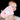 2er Set Baby Waschhandschuhe bestickt mit Katze - Rosa 15x21 cm