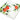 Eckige Aufschnittplatte Keramik, Handgemachter Servierteller 27x27 cm, Gourmetplatte Design: Tomate Olive