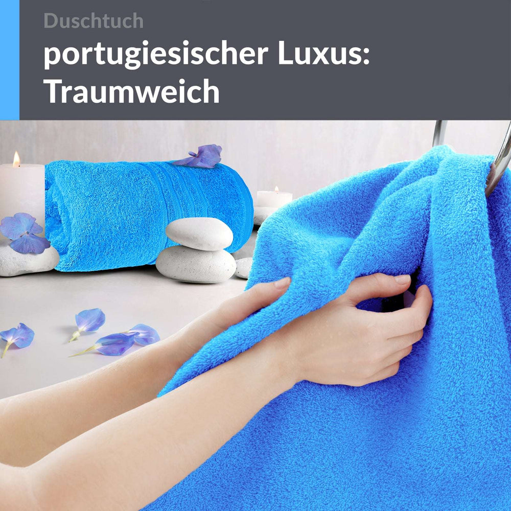 Duschtuch 70x140 cm 2er Set Blau - Capri