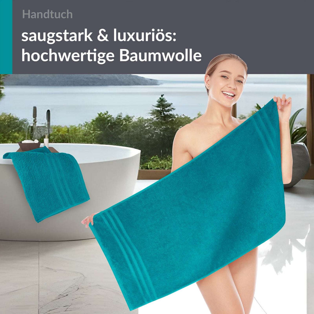 Handtuch 50x100 cm 2er Set Grün - Nautic