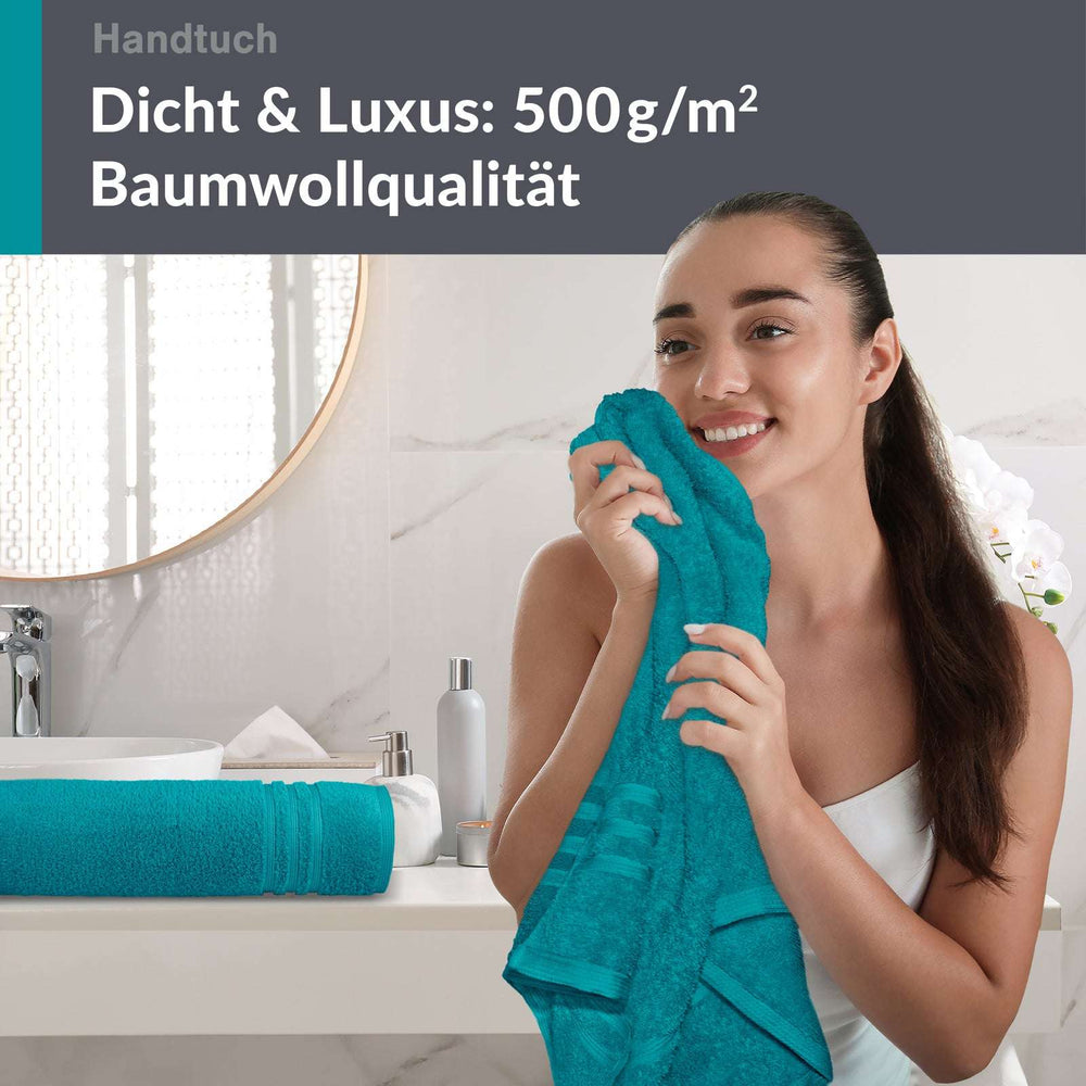 Handtuch 50x100 cm 2er Set Grün - Nautic