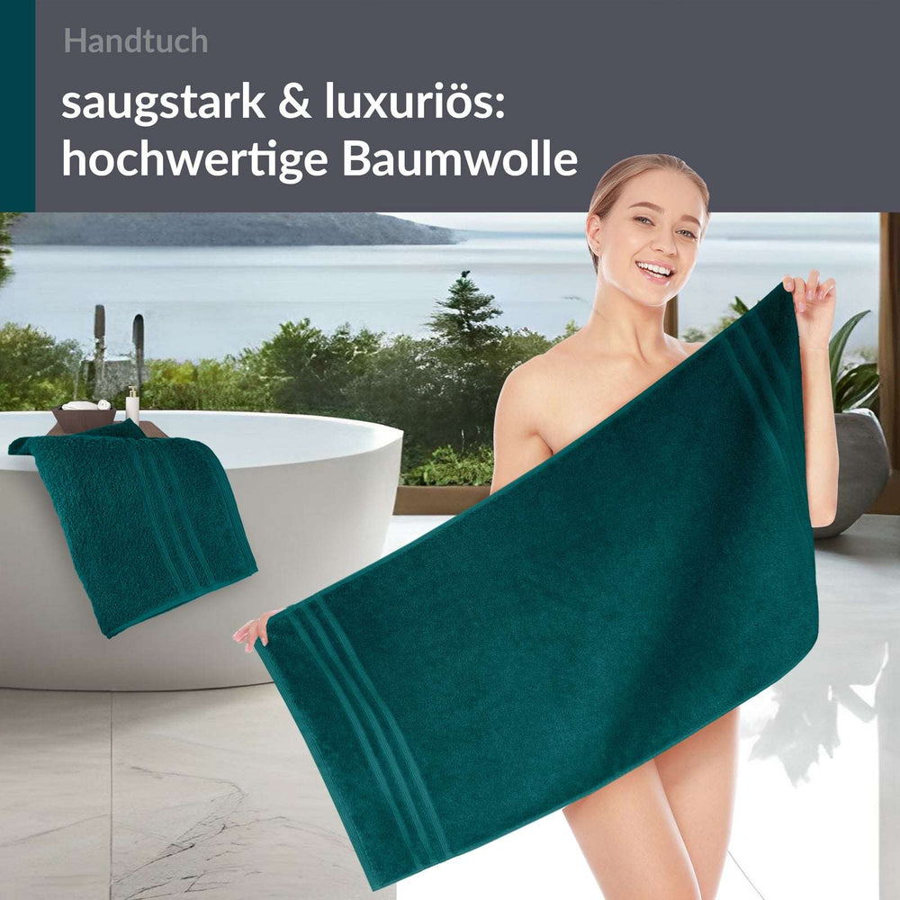 Handtuch 50x100 cm 2er Set Grün - Opal