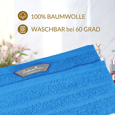 Waschlappen Set zweifarbig 30x30 cm 6 Stück Blau -  Grün