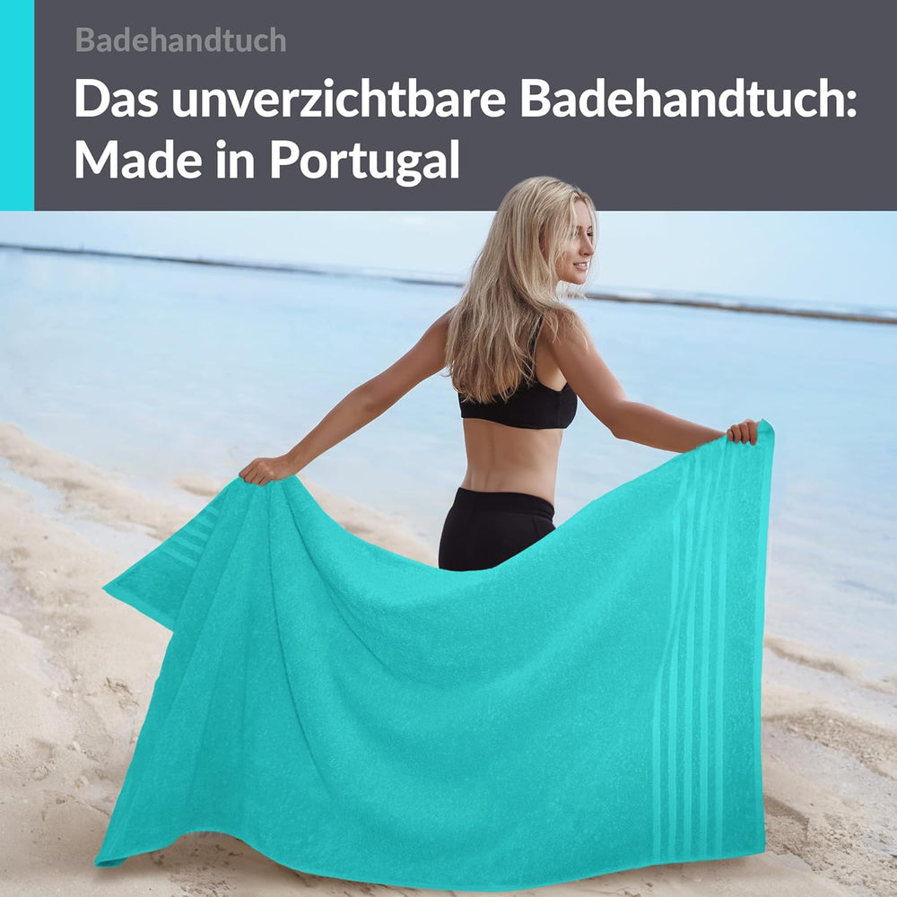 Badetuch 100x150 cm Türkis - Lagunen