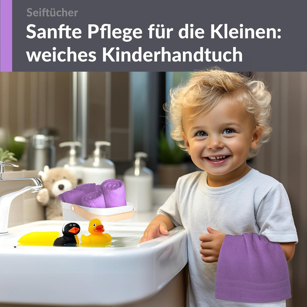 Waschlappen Set 30x30 cm 6 Stück Lila - Flieder