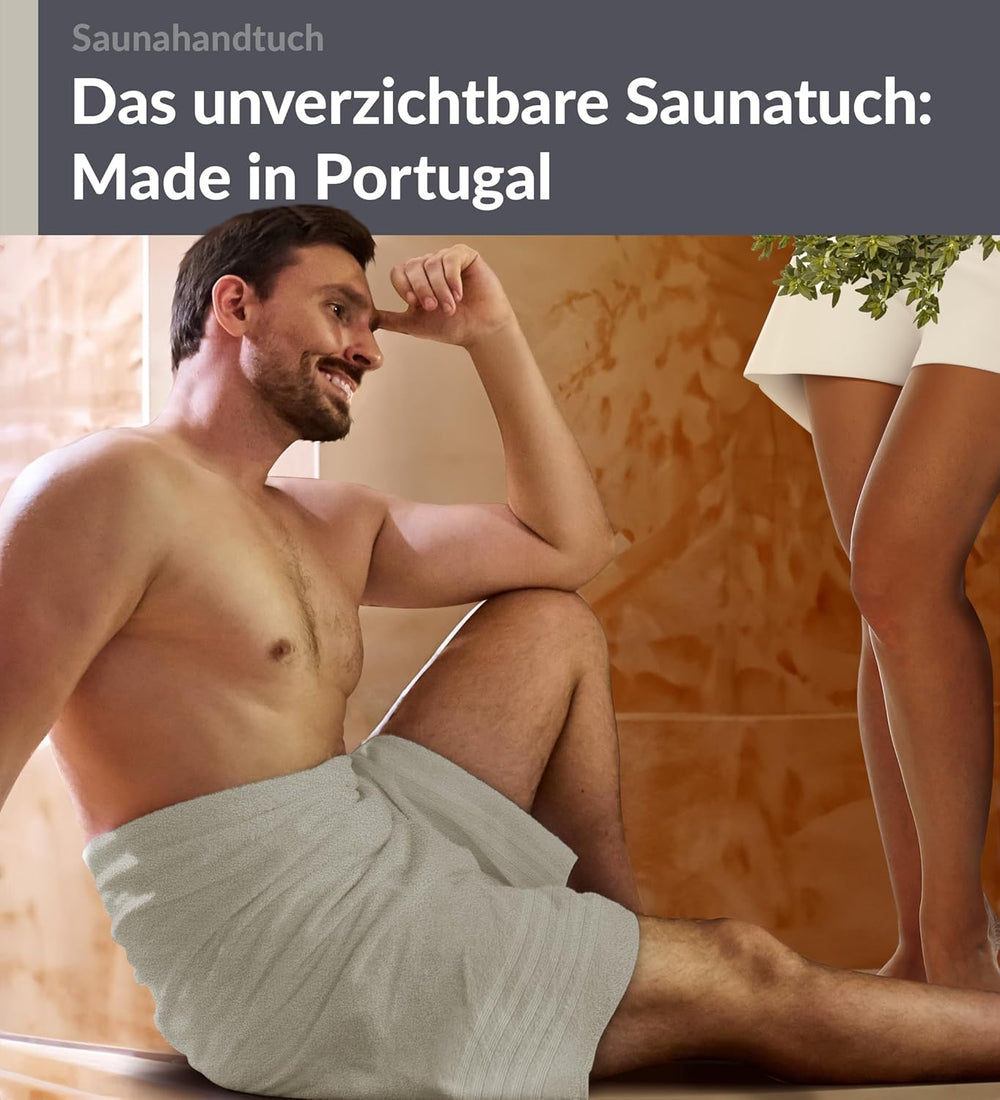 Saunahandtuch 80x200 cm Grau - Kiesel