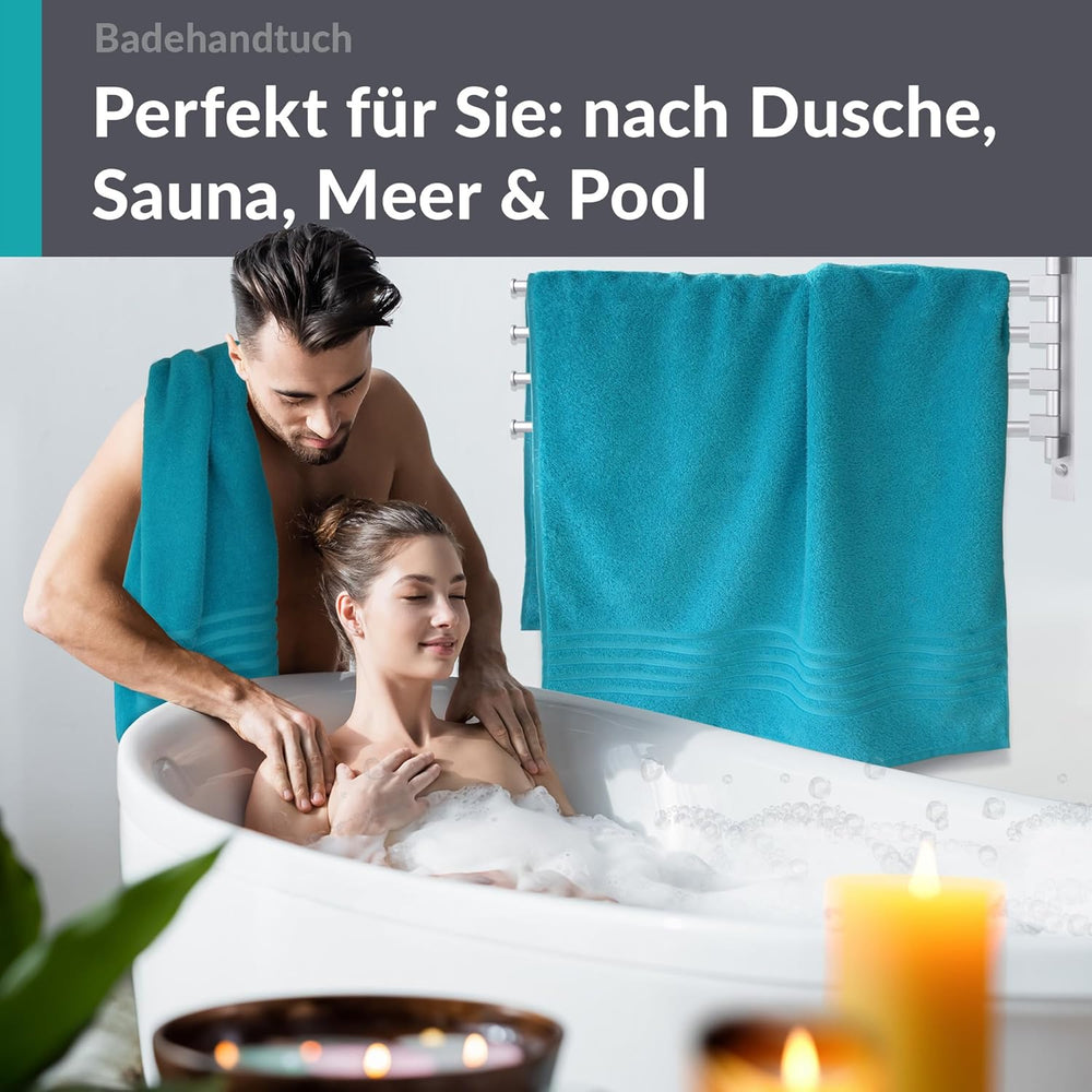 Duschtuch groß 100x150 cm 2er Set Grün - Nautic