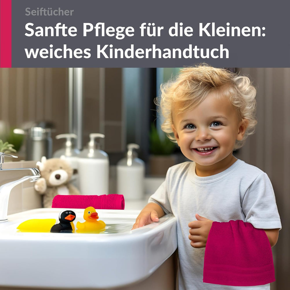 Waschlappen 30x30 cm 2er Set Rot - Rhabarber