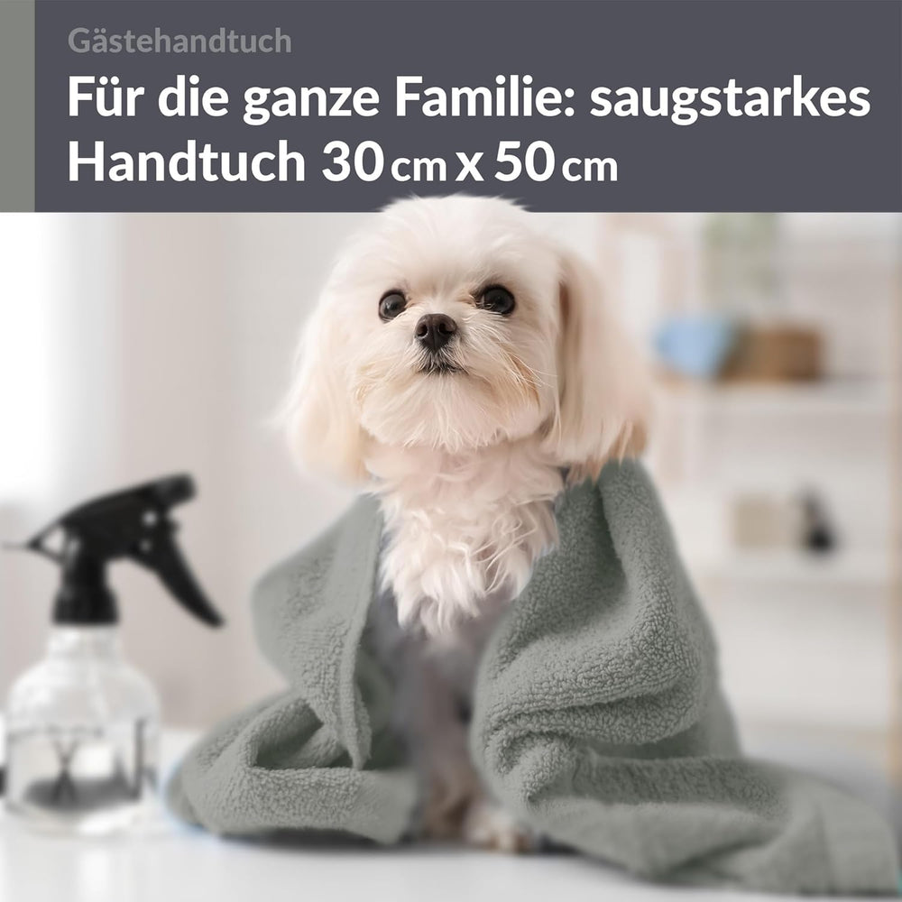 Gästehandtücher 30x50 cm Grau - Stein