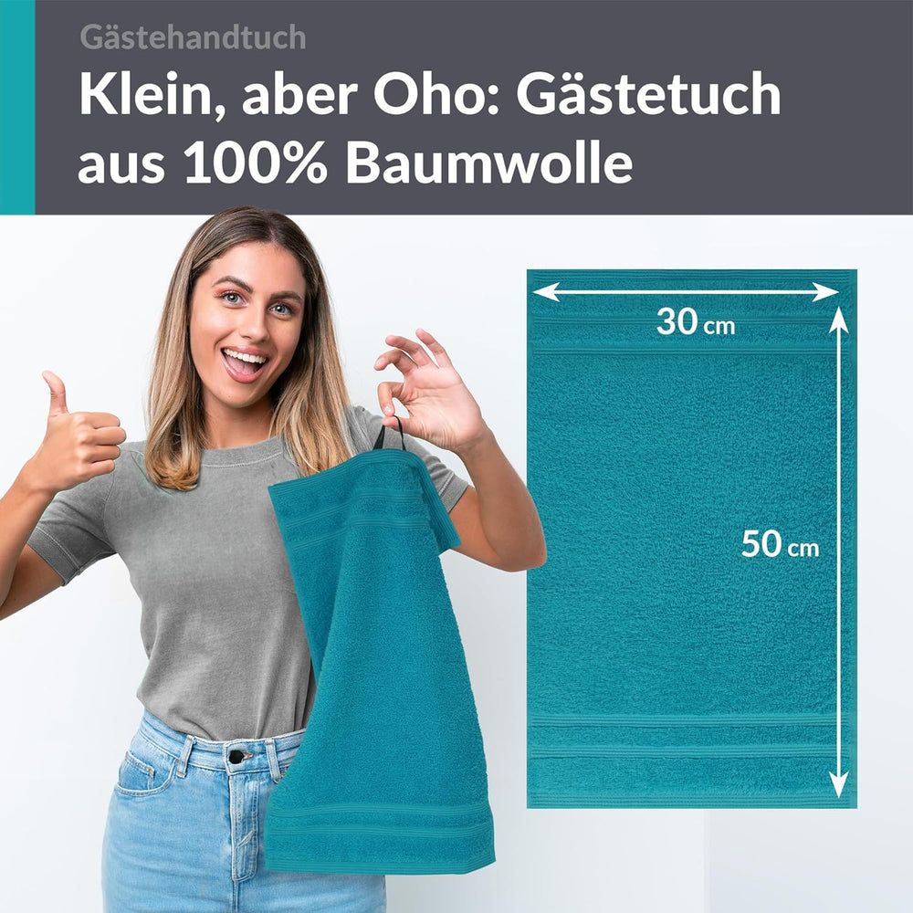 Gästehandtücher 30x50 cm Grün - Nautic
