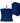 Waschlappen Set 30x30 cm 6 Stück Blau - Marine