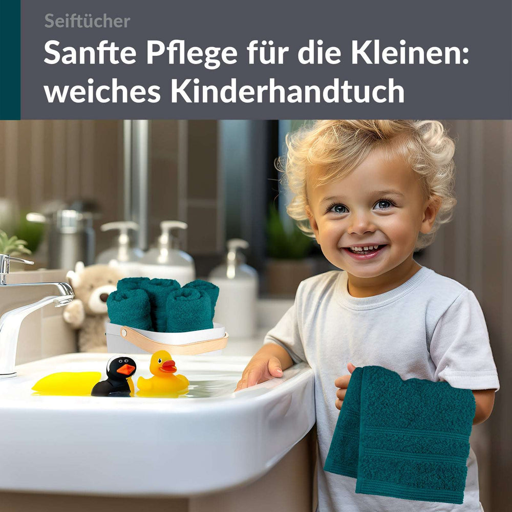Waschlappen Set 30x30 cm 6 Stück Grün - Opal