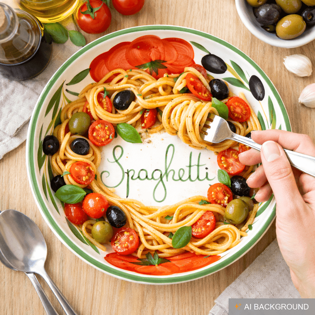 Flache Nudelschüssel aus Italienischer Keramik, Servierschale Tomaten – Lashuma