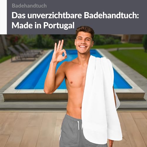 Badetuch 100x150 cm Weiß