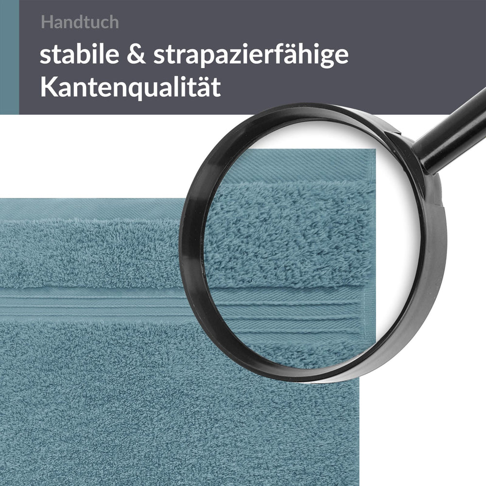 Handtuch Set 50x100 cm 2 Stück Blau - Tauben