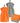 Gästehandtücher Set zweifarbig 30x30 cm 4 Stück Orange -  Grau