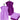 Gästehandtücher Set zweifarbig 30x30 cm 4 Stück Aubergine -  Flieder