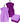 Gästehandtücher Set zweifarbig 30x30 cm 4 Stück Aubergine -  Flieder