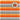 Waschlappen Set zweifarbig 30x30 cm 6 Stück Orange -  Grau