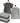 Waschlappen Set zweifarbig 30x30 cm 6 Stück Anthrazit - Grau