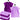 Waschlappen Set zweifarbig 30x30 cm 6 Stück Flieder - Aubergine