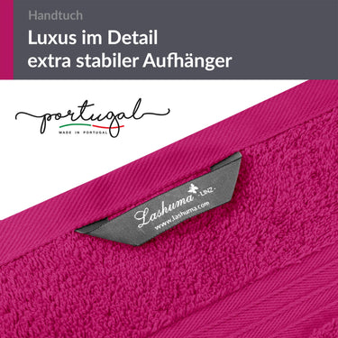 Handtuch Set 50x100 cm 2 Stück Pink - Purpur