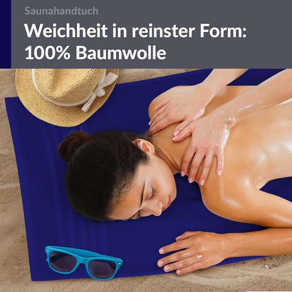 Badetuch groß 100x200 cm Blau - Marine