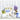 Robustes kleines Snacktablett, Druck: Strandoase, Farbenfrohes Melamin Tablett eckig, Format: 31x23 cm