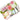 Rechteckiges Tablett zum Servieren, Melamintablett bunt Design: Pfingstrose, Teetablett 31x23 cm