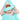 Baby Kapuzenhandtuch bestickt mit Auto - Blau 75x75 cm