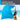 Saunahandtuch extra lang 85x220 cm Blau - Karibik