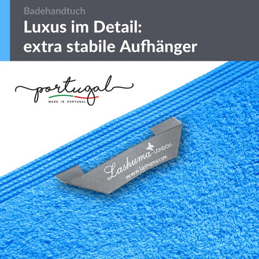 Duschtuch groß 100x150 cm 2er Set Blau - Capri