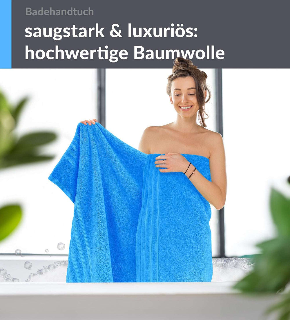 Badetuch 100x150 cm Blau - Capri