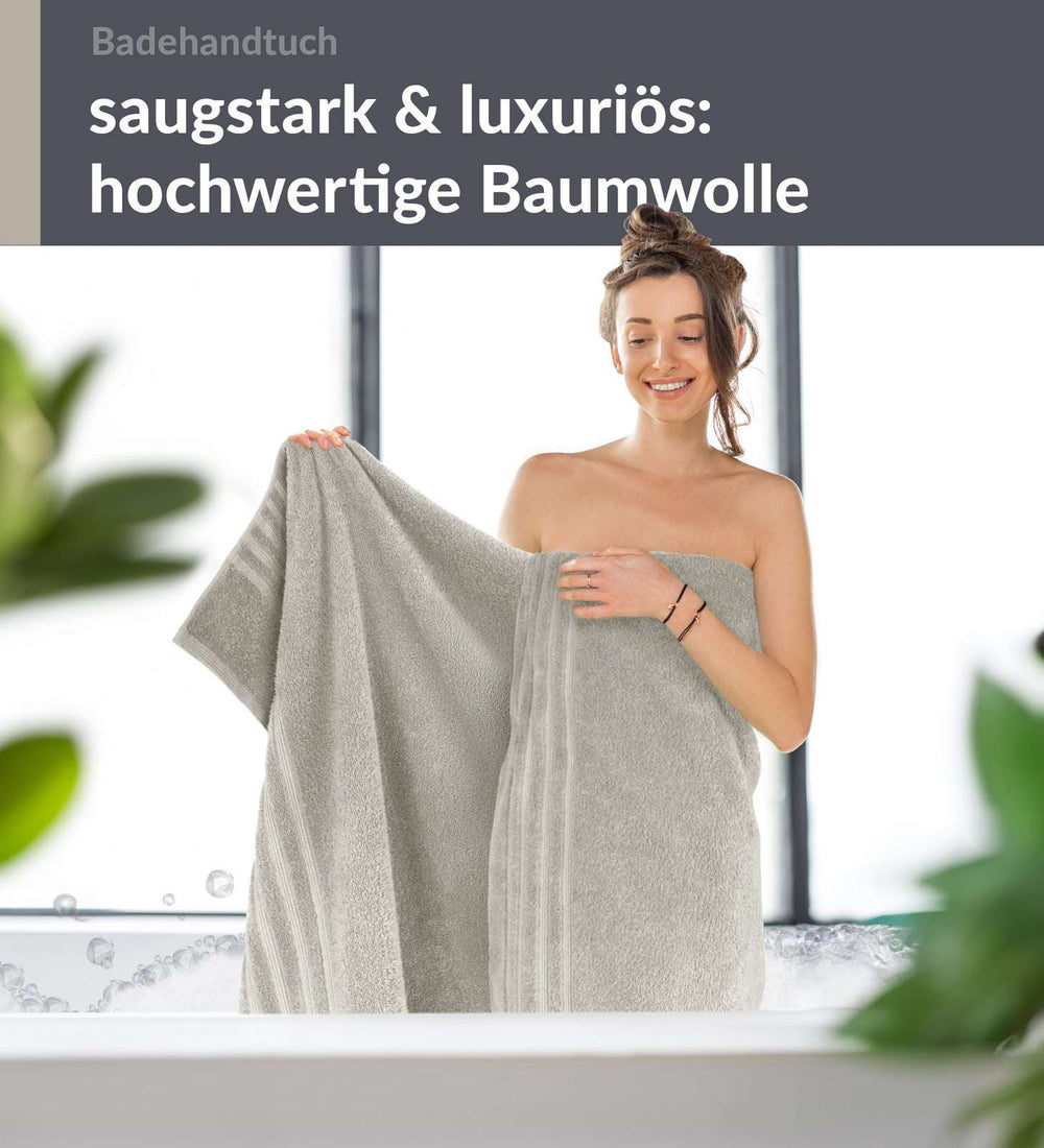 Saunahandtuch 80x200 cm Grau - Kiesel