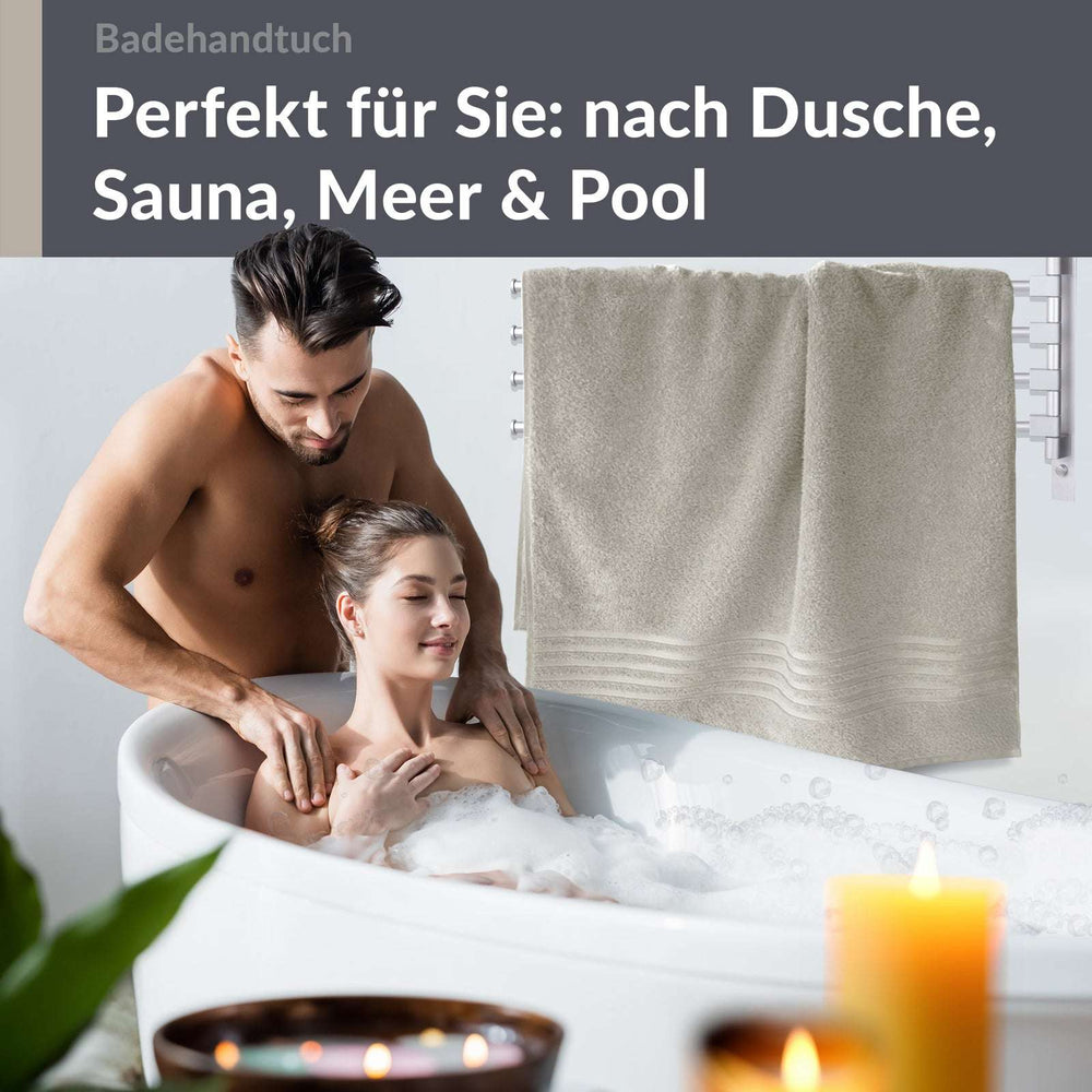 Saunahandtuch 80x200 cm Grau - Kiesel