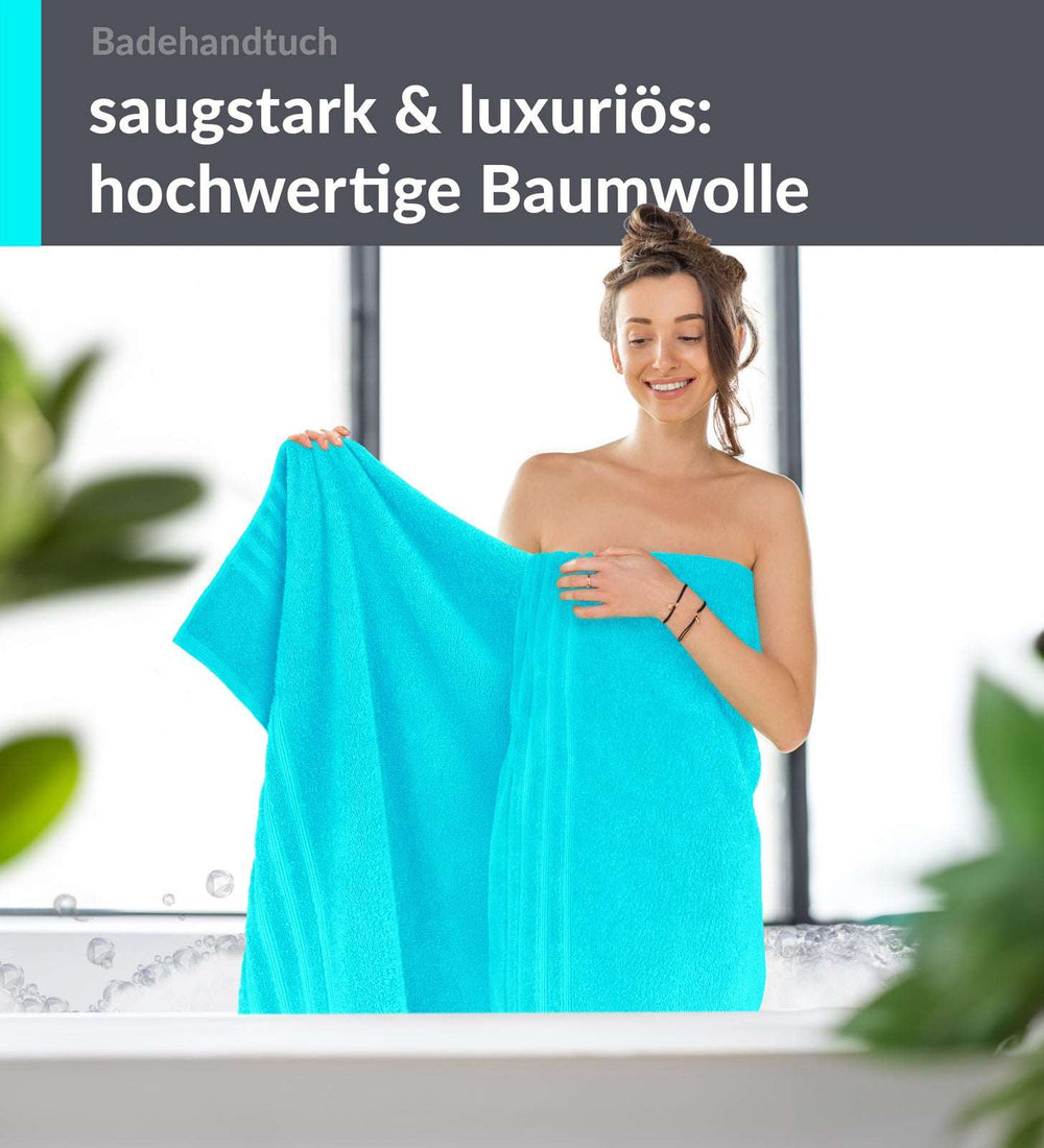 Saunahandtuch 80x200 cm Türkis - Lagunen
