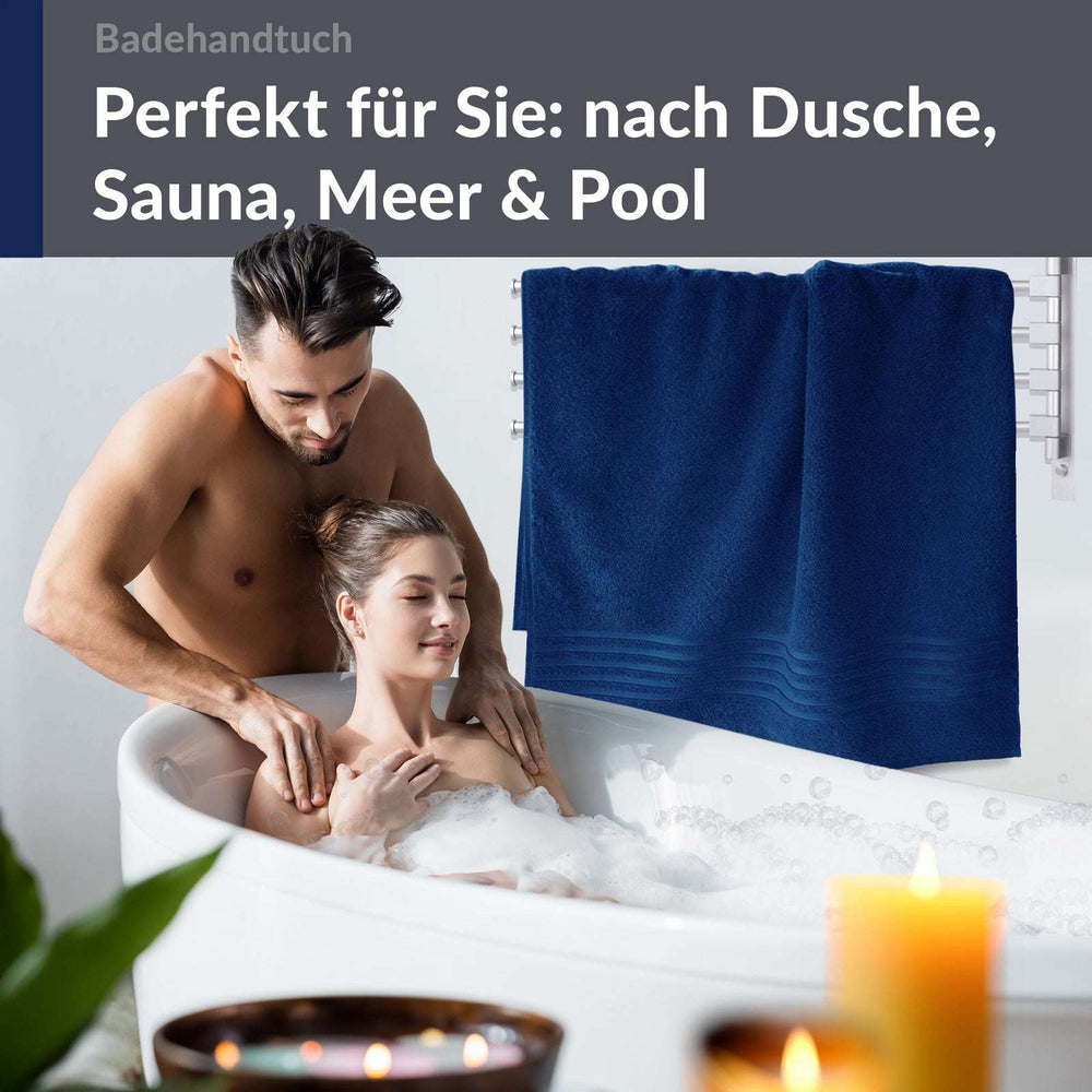 Badetuch 100x150 cm Blau - Marine