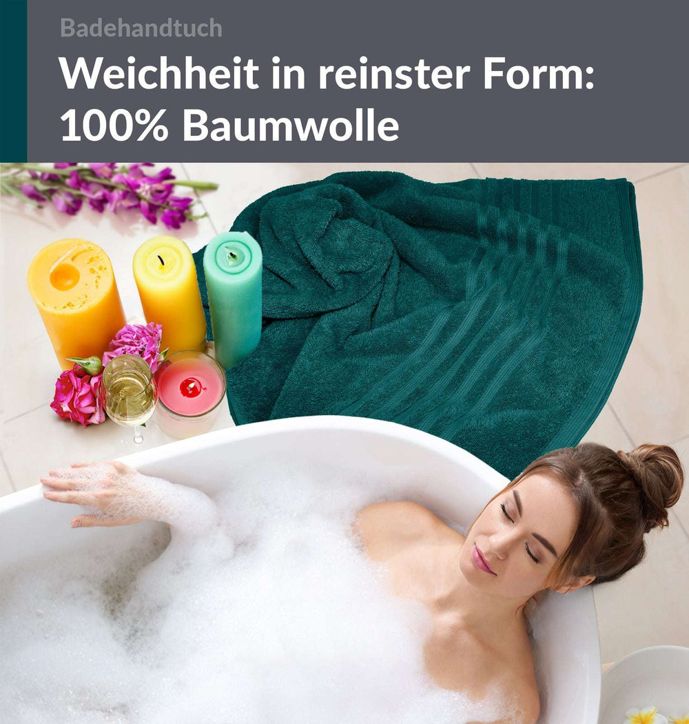 Badetuch 100x150 cm Grün - Opal