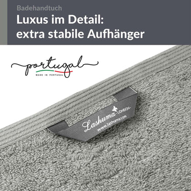 Badetuch 100x150 cm Grau - Stein