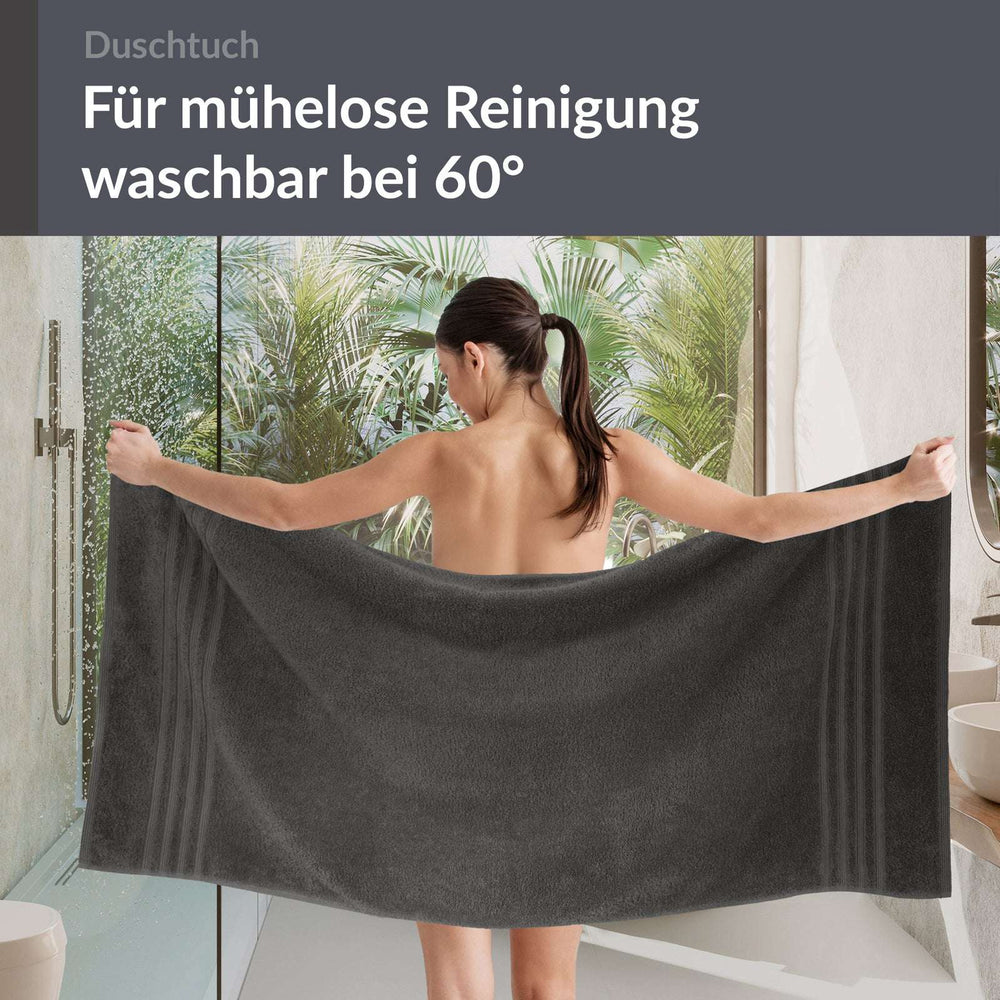 Duschhandtuch 70x140 cm Grau - Anthrazit