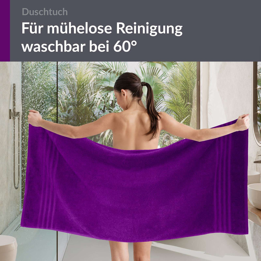Duschhandtuch 70x140 cm Lila - Aubergine