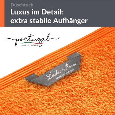 Duschtuch 70x140 cm 2er Set Orange - Clementinen