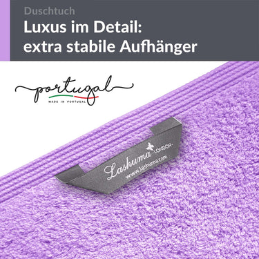Duschtuch 70x140 cm 2er Set Lila - Flieder