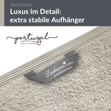 Duschtuch 70x140 cm 2er Set Grau - Kiesel