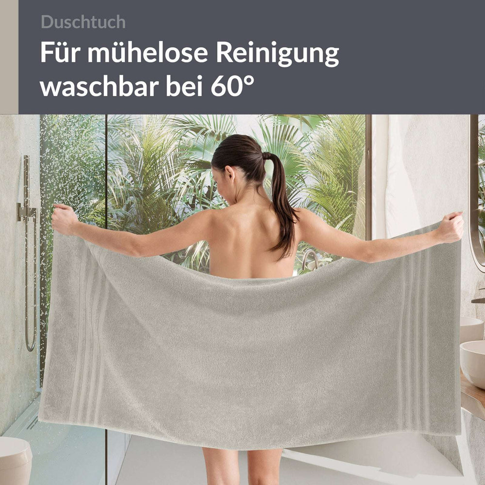 Duschhandtuch 70x140 cm Grau - Kiesel