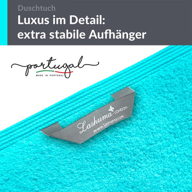 Duschtuch 70x140 cm 2er Set Türkis - Lagunen