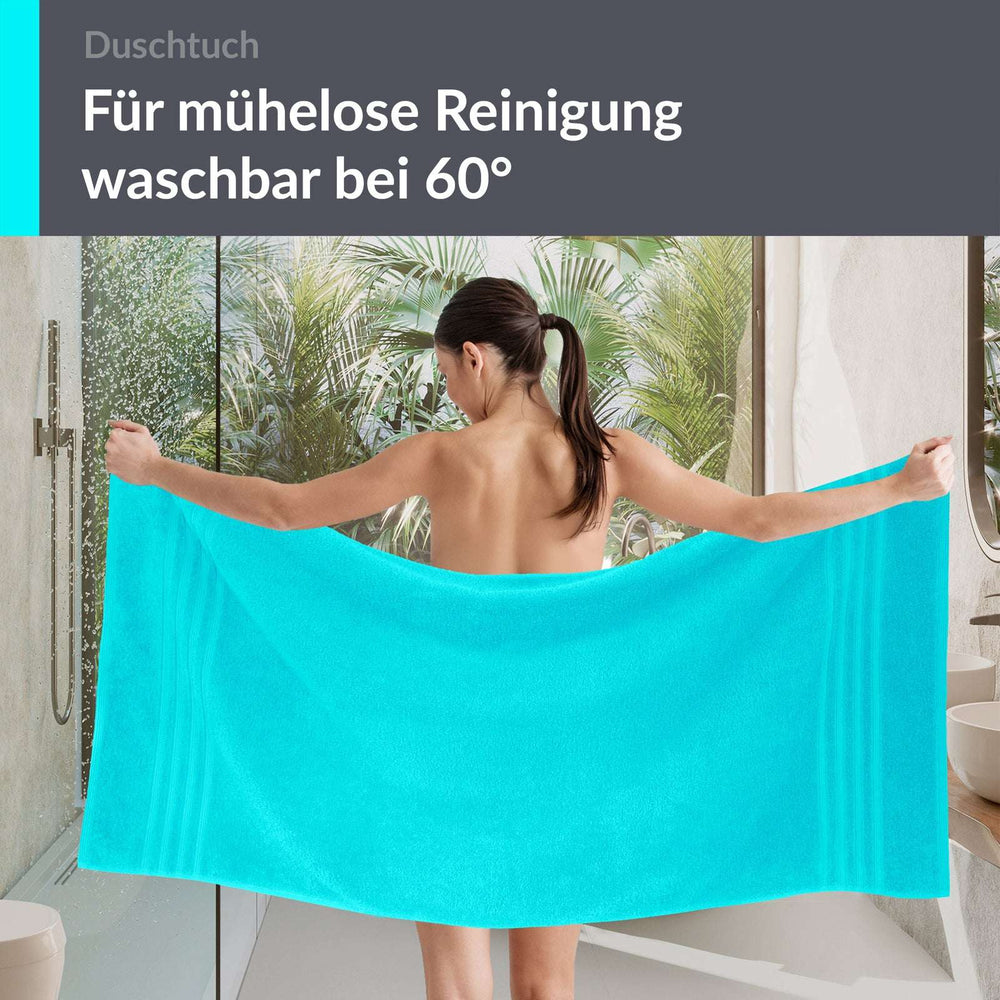 Duschhandtuch 70x140 cm Türkis - Lagunen